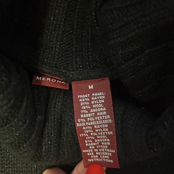 Merona chunky wool sparkly turtleneck - Picture 5 of 5